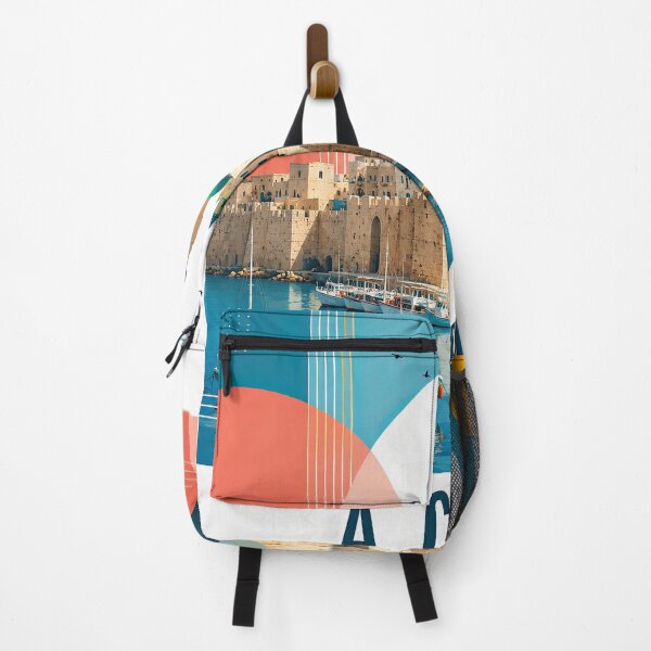 Item preview, Illustrated travel poster of Acre, Israel, featuring the designed and sold by ckybe.