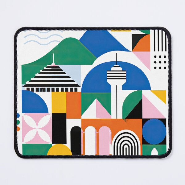 Item preview, Colorful geometric poster celebrating Bandung, Indonesia, with a designed and sold by ckybe.