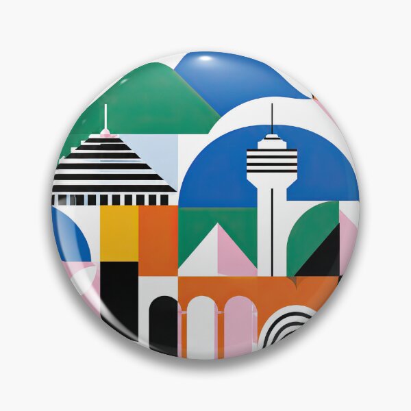 Item preview, Colorful geometric poster celebrating Bandung, Indonesia, with a designed and sold by ckybe.