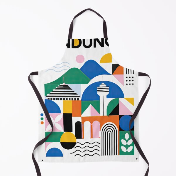 Item preview, Colorful geometric poster celebrating Bandung, Indonesia, with a designed and sold by ckybe.