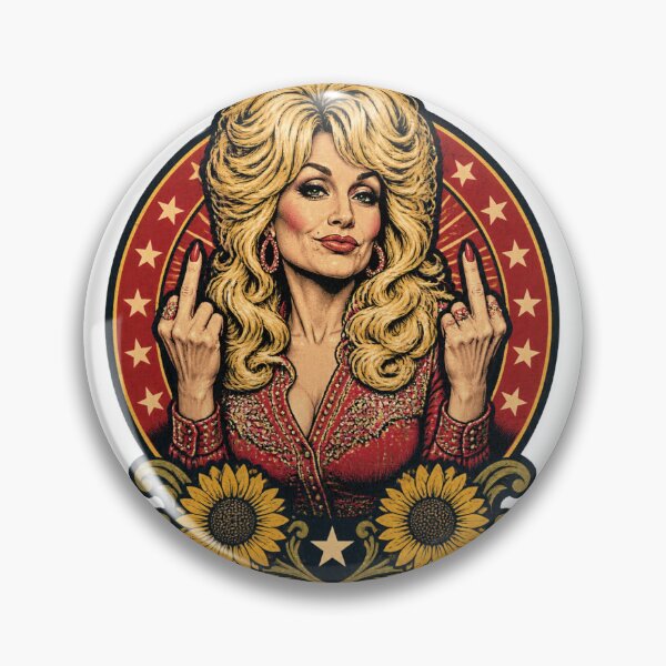Item preview, Dolly Middle Finger Meme Funny Graphic Design designed and sold by SilverNox.