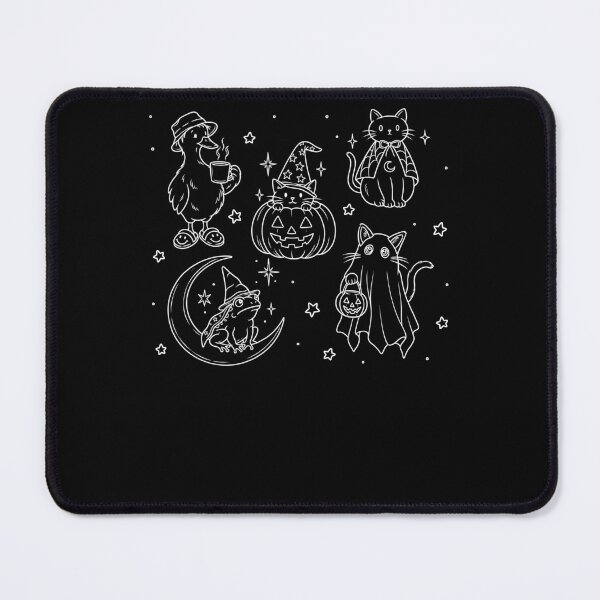 Item preview, Halloween Duck Cat Witch Frog Ghost Pumpkin Crescent Moon designed and sold by NancyxEasSHOP.