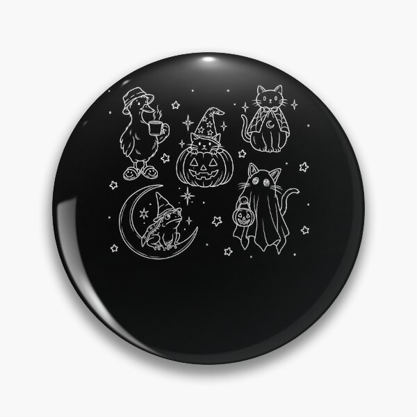 Item preview,  Halloween Duck Cat Witch Frog Ghost Pumpkin Crescent Moon designed and sold by NancyxEasSHOP.