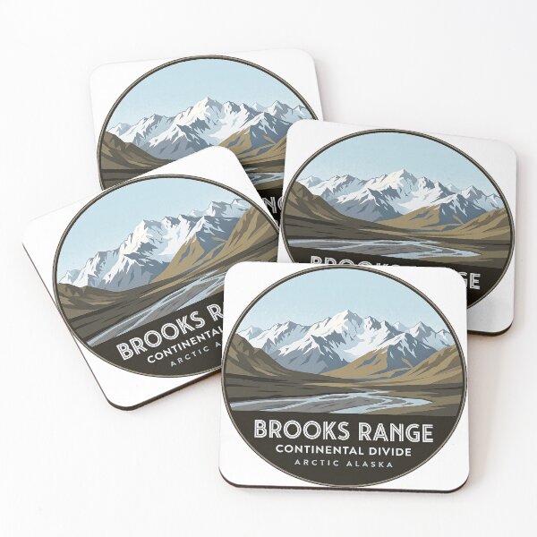 Item preview, Brooks Range Arctic Circle Alaska Mountain Sticker designed and sold by DetourDgn.