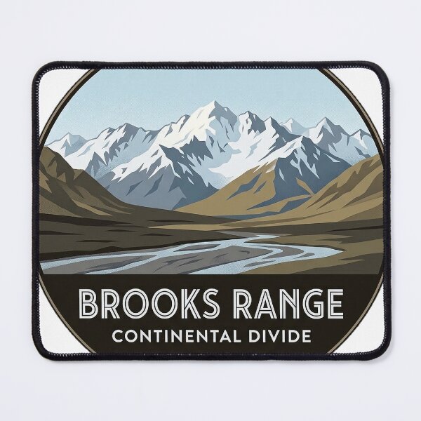 Item preview, Brooks Range Arctic Circle Alaska Mountain Sticker designed and sold by DetourDgn.