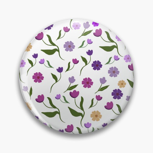 Item preview, Purple Wildflower Seamless Floral Pattern designed and sold by IO Soul Spaces.