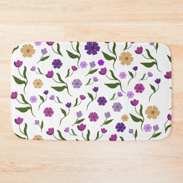 Item preview, Purple Wildflower Seamless Floral Pattern designed and sold by IO Soul Spaces.