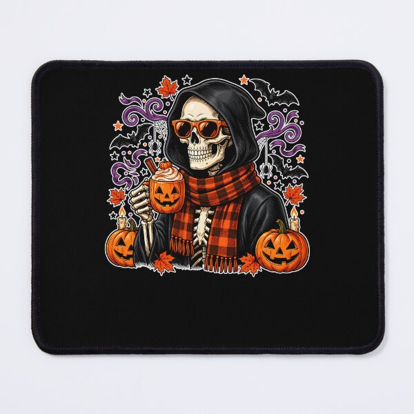 Item preview, Halloween Skeleton Grim Reaper Holding Pumpkin designed and sold by NancyxEasSHOP.