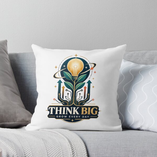 Item preview, Think Big Grow Every Day - Motivational Growth Mindset Quote designed and sold by Tshirtit.