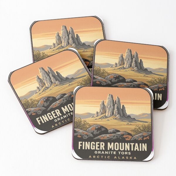 Item preview, Finger Mountain Arctic Circle Alaska Granite Tor Sticker designed and sold by DetourDgn.