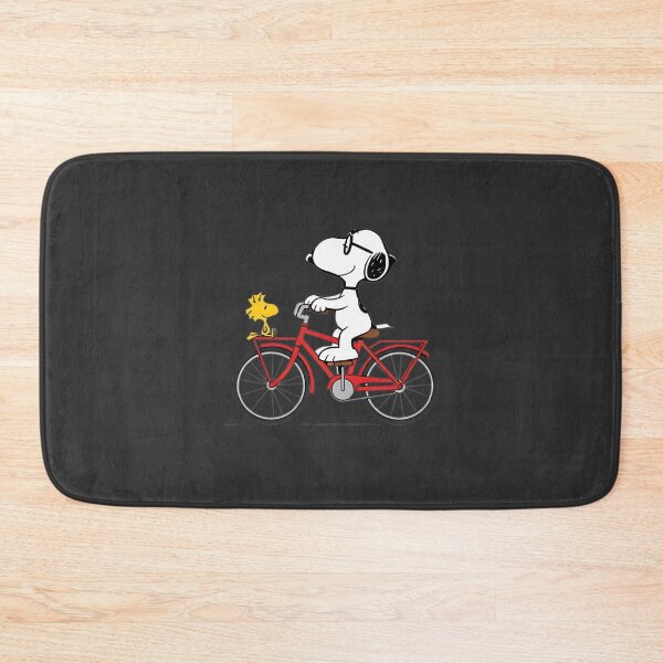 Item preview, Snoopy and Woodstock Riding a Red Bicycle Cute Cartoon Illustration designed and sold by Trendy Tee.