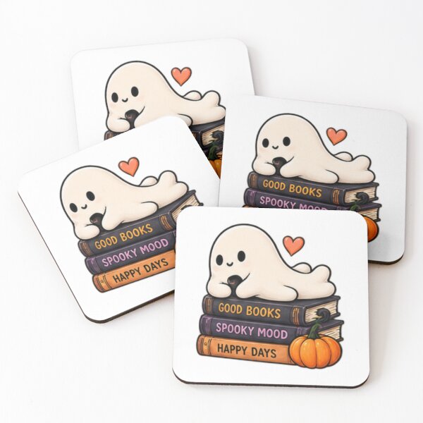 Item preview, Cute Autumn Halloween Design Featuring Ghosts Black Cats Pumpkins and Witchy Art designed and sold by ucpstudio.
