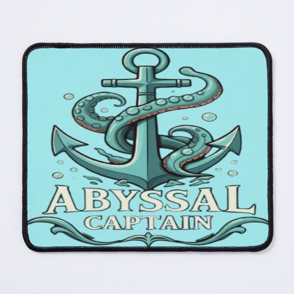 Item preview, Abyssal Captain Pirate Anchor Kraken Logo Art designed and sold by FABIOLA1970.