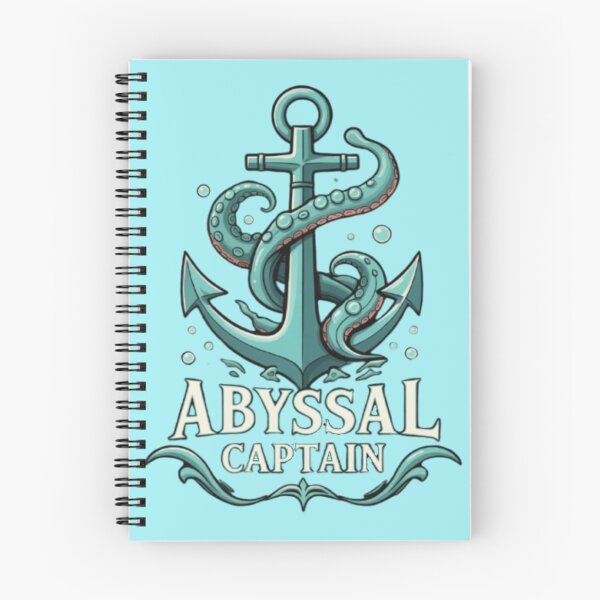 Item preview, Abyssal Captain Pirate Anchor Kraken Logo Art designed and sold by FABIOLA1970.