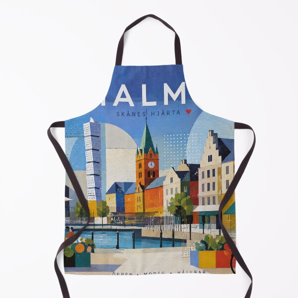 Item preview, Malmö, Sweden – a painting of a summer day in this beautiful Scandinavian city. designed and sold by GalleryKauffeld.