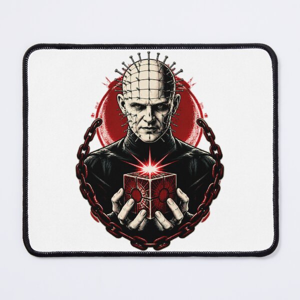 Item preview, Pinhead Horror Character Illustration with Dark Gothic Design designed and sold by nilakastrati04.
