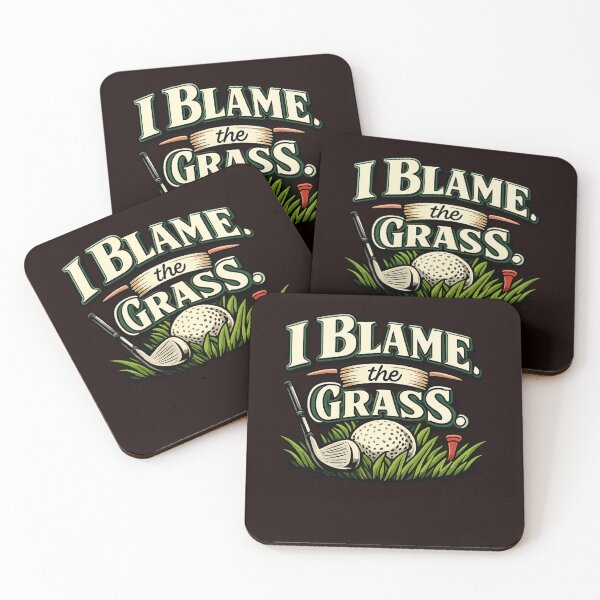 Item preview, I Blame the Grass Funny Golf Saying designed and sold by Thanineemedia.