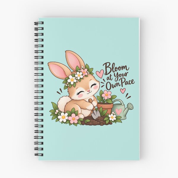 Item preview, Cute Gardening Bunny Sticker | Bloom at Your Own Pace | Cottagecore designed and sold by StickyDelights.