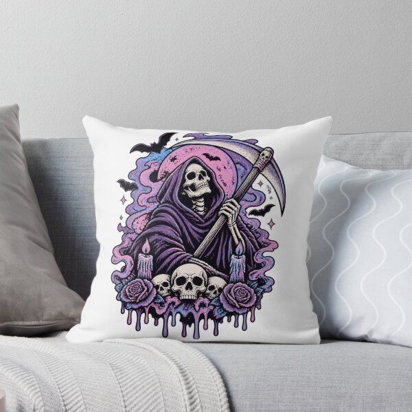 Item preview, Pastel Goth Grim Reaper Design with Death It Is What It Is Drip Art designed and sold by nilakastrati04.