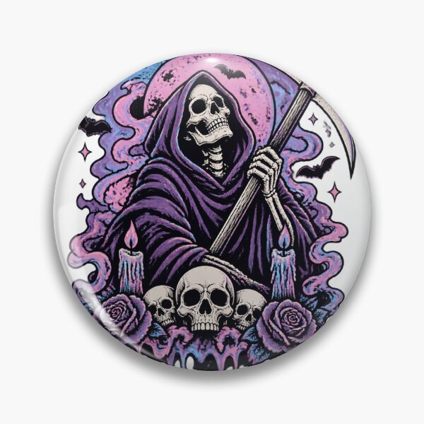 Item preview, Pastel Goth Grim Reaper Design with Death It Is What It Is Drip Art designed and sold by nilakastrati04.