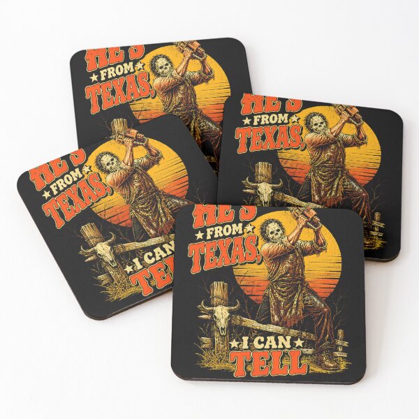 Item preview, He's From Texas I Can Tell Horror Chainsaw Man designed and sold by KristinNorma.