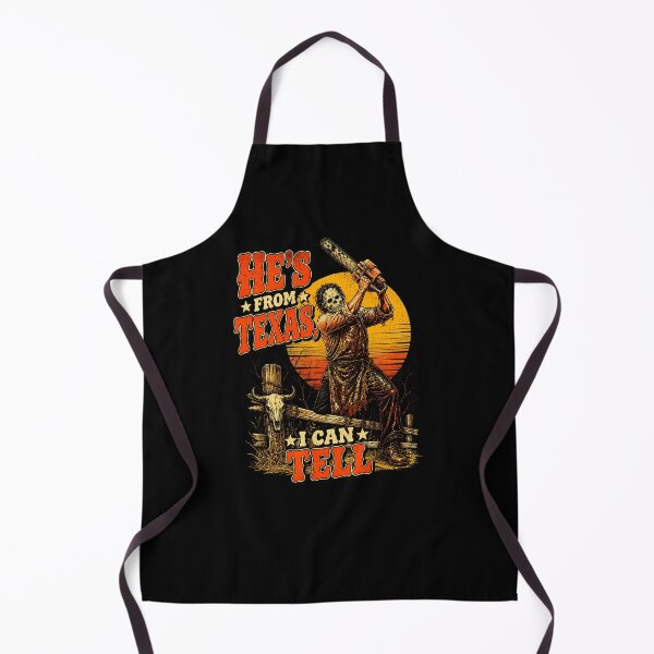 Item preview, He's From Texas I Can Tell Horror Chainsaw Man designed and sold by KristinNorma.