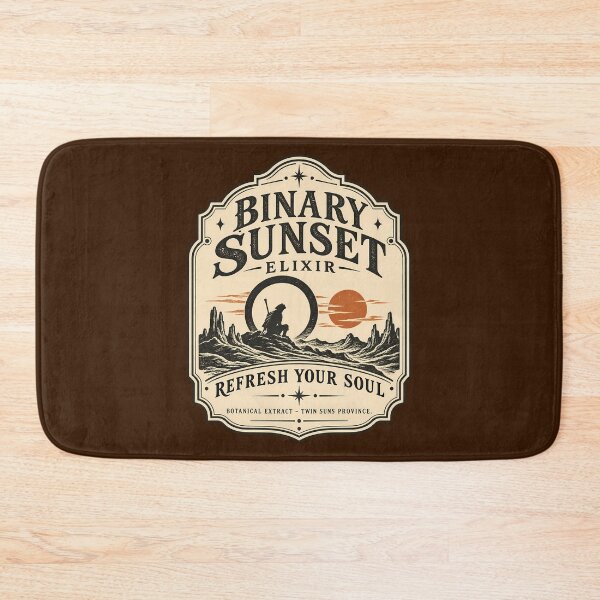 Item preview, Binary Sunset Potion Label negative space designed and sold by agearb.