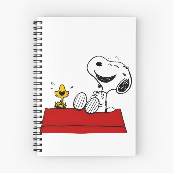 Item preview, Snoopy and Woodstock Laughing Together Cute Cartoon Friendship Design designed and sold by Trendy Tee.