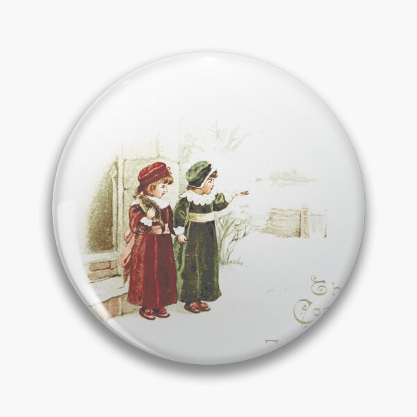 Item preview, Vintage Victorian Children Winter Illustration designed and sold by Antique Science Press.