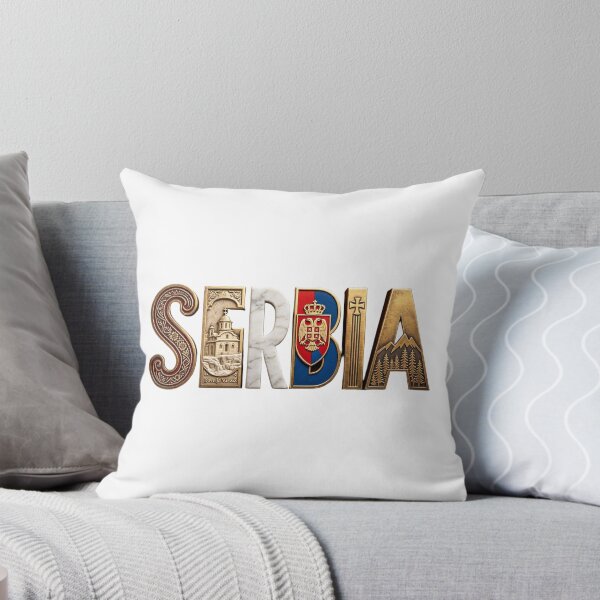 Item preview, Serbia Travel Vintage Typography – Balkan Heritage & Mountain Adventure designed and sold by VladisWorld.