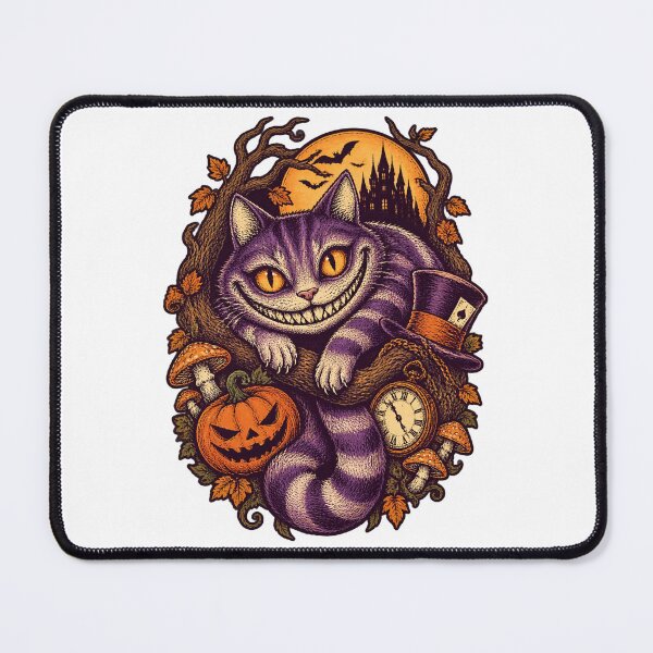 Item preview, Whimsical Cheshire Cat Smiling Illustration with Striped Pattern and Mysterious Eyes designed and sold by nilakastrati04.