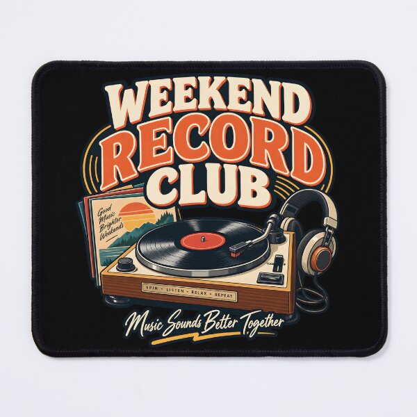 Item preview, Weekend Record Club designed and sold by Ahsacom.
