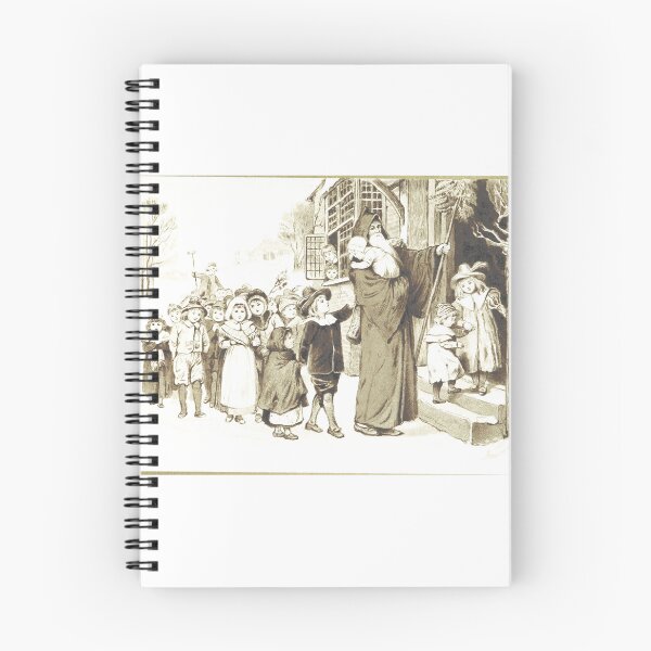 Item preview, Vintage Christmas Father Winter Children Lithograph designed and sold by Antique Science Press.