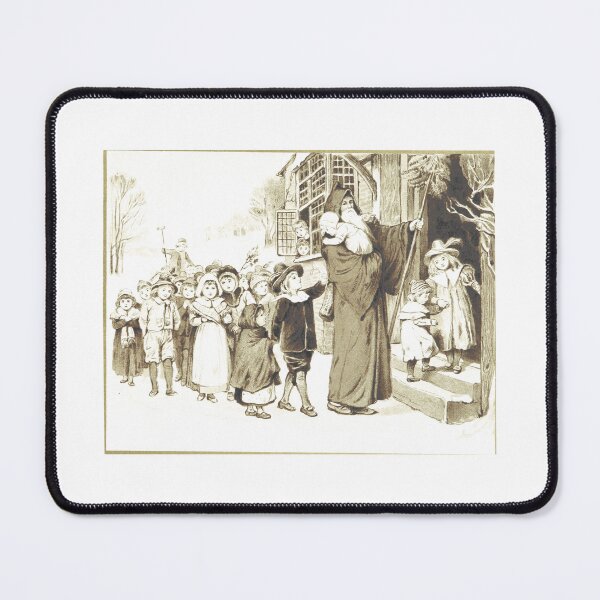 Item preview, Vintage Christmas Father Winter Children Lithograph designed and sold by Antique Science Press.