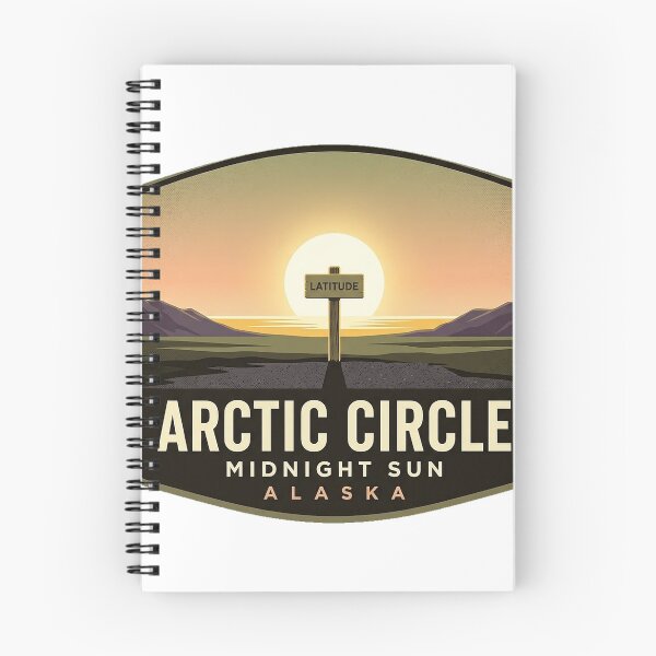 Item preview, Arctic Circle Alaska Midnight Sun Travel Badge Sticker designed and sold by DetourDgn.