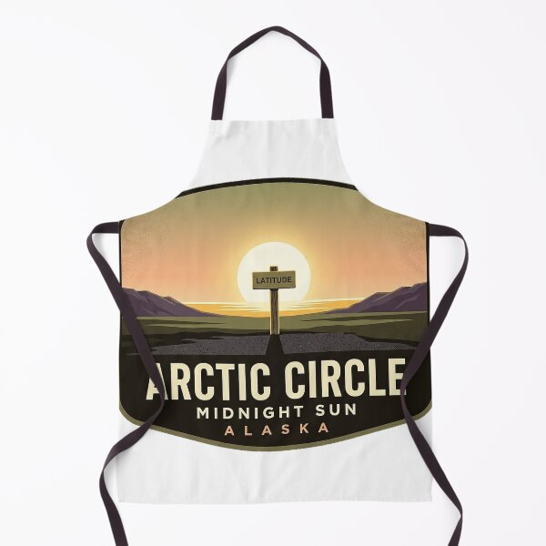 Item preview, Arctic Circle Alaska Midnight Sun Travel Badge Sticker designed and sold by DetourDgn.