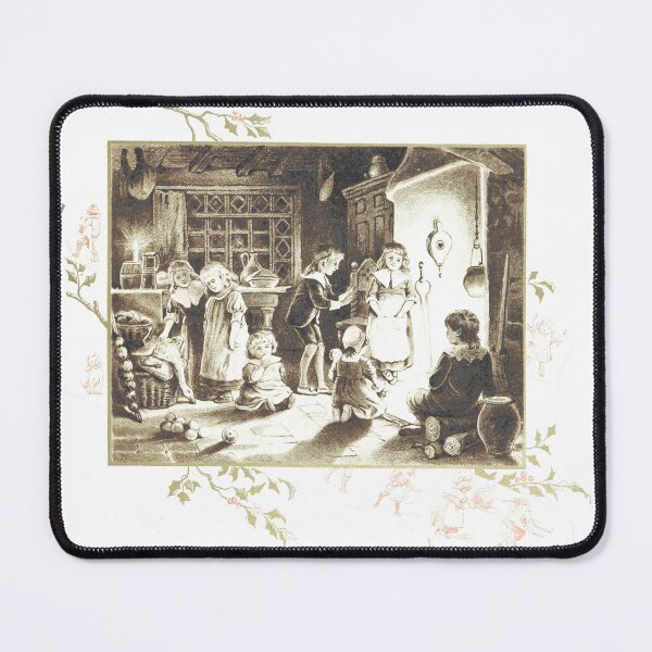 Item preview, Vintage Children Preparing Feast Lithograph designed and sold by Antique Science Press.