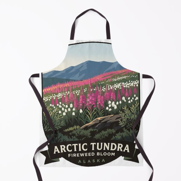 Item preview, Arctic Circle Alaska Fireweed Tundra Crest Sticker designed and sold by DetourDgn.