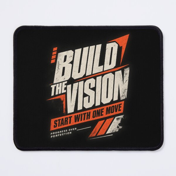 Item preview, Build the Vision Bold Grunge Motivational Typography Design designed and sold by @SHINTOSARTSTORE.