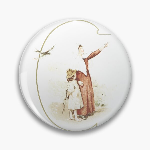 Item preview, Vintage Mother and Child Pointing at Swallow designed and sold by Antique Science Press.