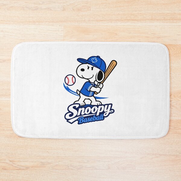 Item preview, Snoopy Playing Baseball with Blue Jays Inspired Design designed and sold by Piiouf.