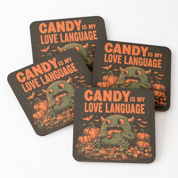 Item preview, Candy Is My Love Language Monster Halloween designed and sold by NicolasGlowArt.