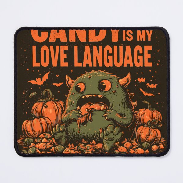 Item preview, Candy Is My Love Language Monster Halloween designed and sold by NicolasGlowArt.