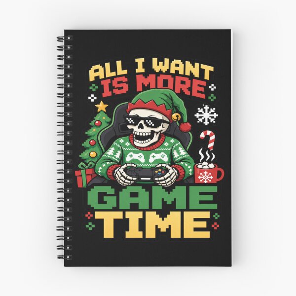Item preview, Funny Gamer All I Want Is More Game Time Christmas Tee designed and sold by Design Vibras.