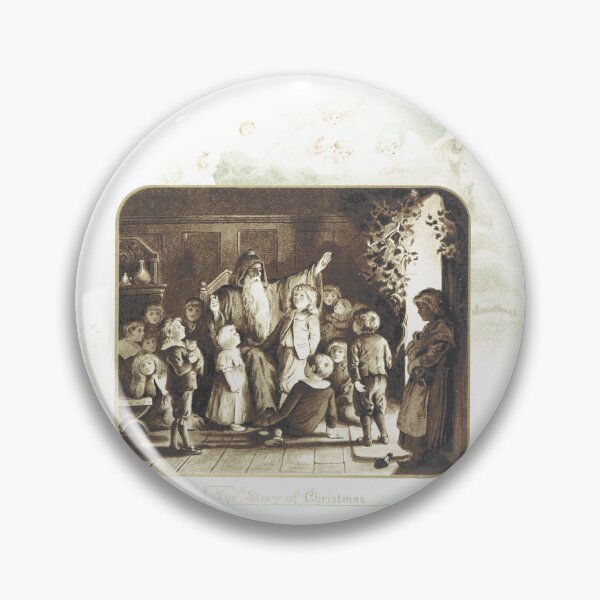 Item preview, Vintage Victorian Christmas Story Illustration designed and sold by Antique Science Press.