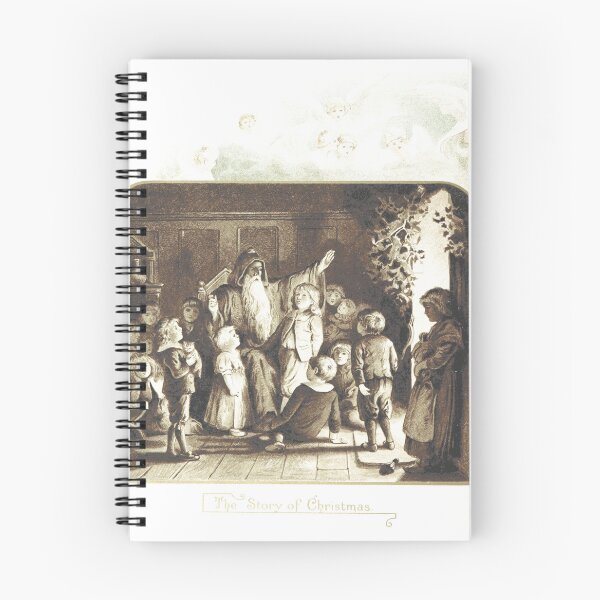 Item preview, Vintage Victorian Christmas Story Illustration designed and sold by Antique Science Press.