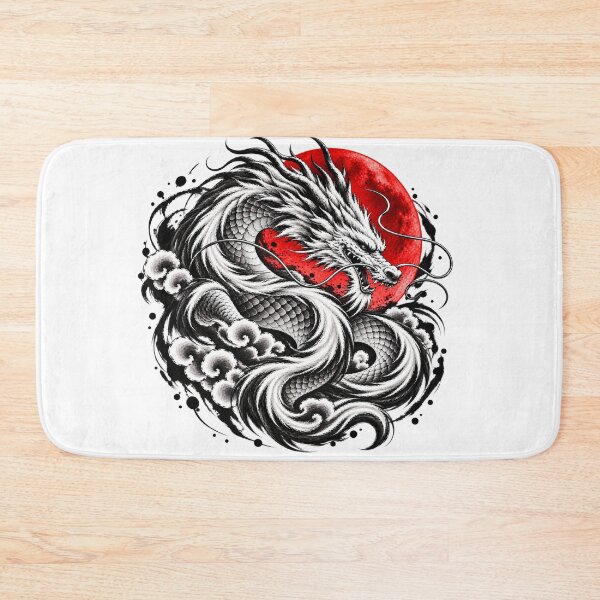 Item preview, apanese Sumi-e Dragon – Modern Japanese Ink Art designed and sold by KASUMINK.