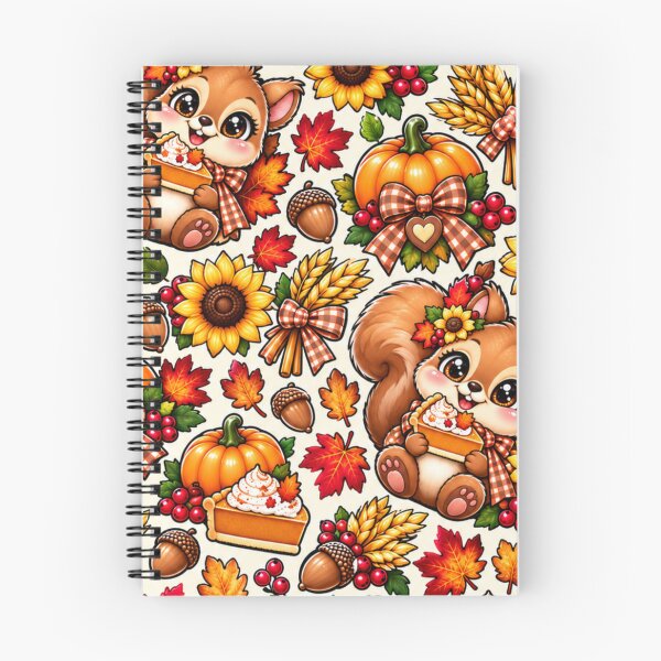 Item preview, Kawaii Thanksgiving Squirrel Pattern – Cute Pumpkin Pie, Sunflowers, Pumpkins, Acorns & Cozy Fall Harvest Design designed and sold by ALH Apparel.