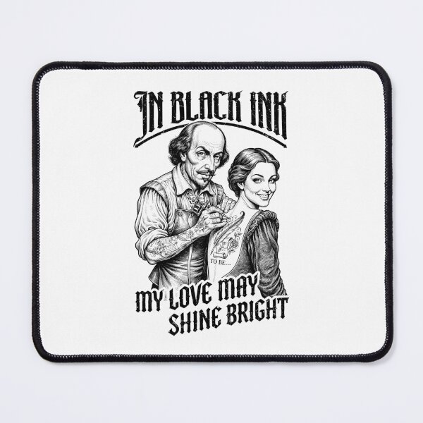 Item preview, Tattoo Shakespeare In Black Ink Funny Vintage Inked Maiden designed and sold by GrandeDuc.