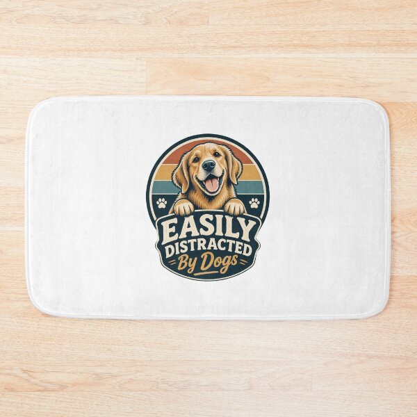 Item preview, Easily Distracted By Dogs Funny Pet Lover Design designed and sold by Piiouf.